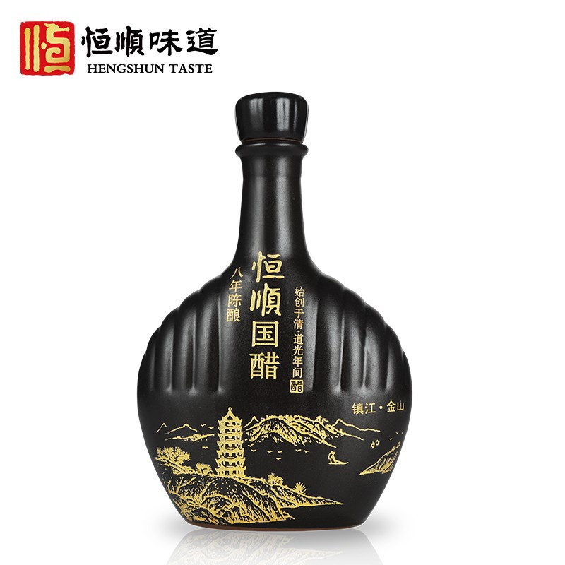 恒顺八年陈酿国醋礼盒500ml*2瓶装 馈赠佳品陈醋礼盒 镇江特产香醋高清大图