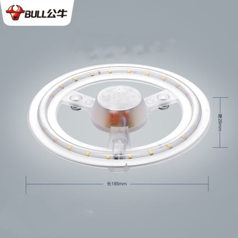 公牛 BULL GN-A11830-B白色圆形吸顶灯(水纹)18W,57K 公牛 白色水纹圆形吸顶灯 18W 5700K