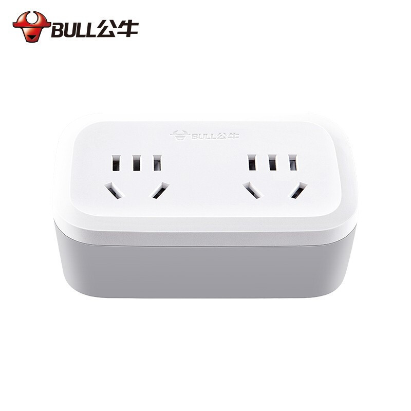公牛(BULL)一转二插座/无线转换插座 2位分控开关插座 GN-9323(单位:个)