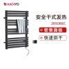 卡迪欧(KADIYO)G02蓝牙触屏 智能无线控制电热毛巾架 高端时尚碳纤维干式发热毛巾烘干架卫生间电加热浴巾架