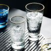 锤纹透明玻璃杯子家用茶杯创意果汁玻璃啤酒饮料杯早餐牛奶杯通用简约家居器皿水具