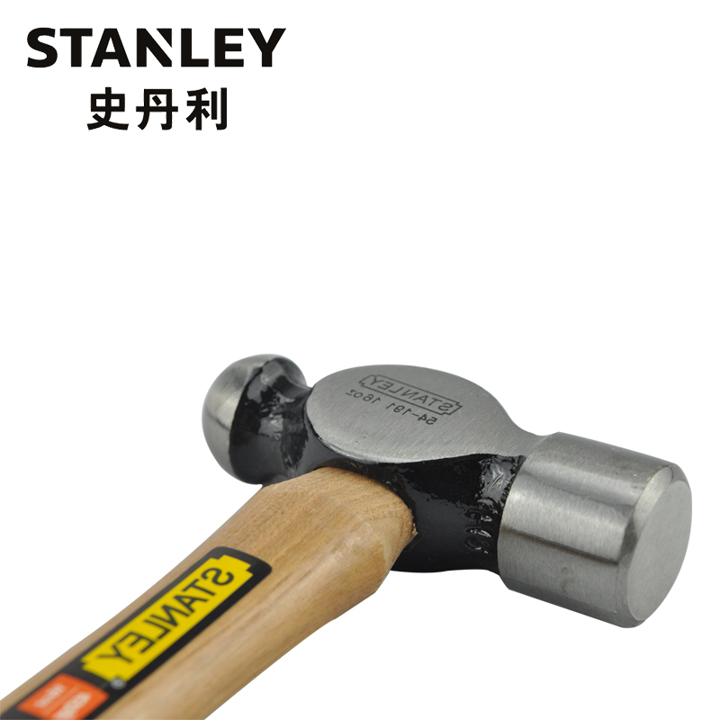 史丹利Stanley 54-193-23 硬木柄圆头锤家庭用榔头32oz