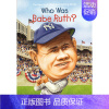 演员:贝比·鲁斯 [正版]whowas系列Who Was 系列人物传记英文原版桥梁书 who is/what is/wh