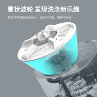 小鸭4.8公斤迷你洗衣机半自动单桶洗袜内衣裤机母婴儿童宝宝小单筒WPS4888L