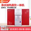 净水器加热一体机RO反渗透过滤直饮机家用厨房壁挂式饮水|标准款加热一体机红色 自己安装[有视频指导安装]