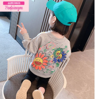 七斓女宝宝秋季卫衣女童2022新款时髦宽松儿童长袖洋气小童韩范上衣潮