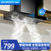 创维(Skyworth)抽油烟机欧式顶吸三腔大吸力油烟机 18m³风量挥手智控自清洁脱排烟机Y015