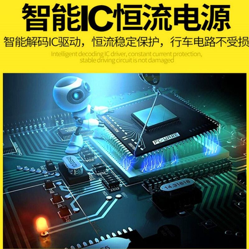适用适用于长丰猎豹6470 2030飞腾黑金刚奇兵CS6CS7汽车LED前大灯泡远光近光 一年换新,15天无理由退货