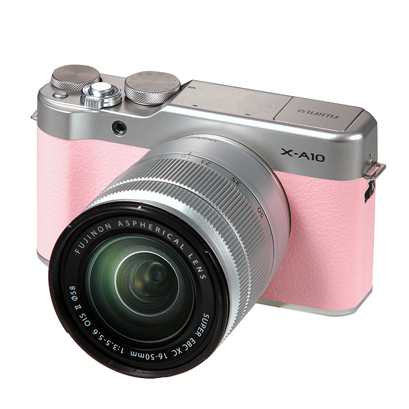 富士（FUJIFILM）X-A10(XC16-50MM)粉色 单镜头套机 富士微单 XA10 有效像素1630万