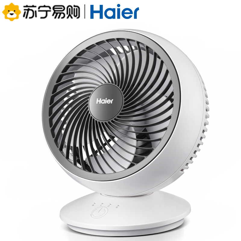 海尔(Haier)空气循环扇 三档调节 触控操作 台式宿舍电风扇家用落地扇轻音桌面电扇涡轮对流风扇HFX-TY1811C