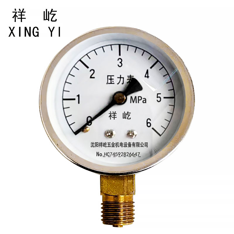 祥屹 压力表检测定制型 Y50 块 0-6Mpa