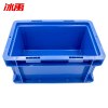 冰禹 SNll-124 塑料周转箱 塑料带盖运输物流箱 汽车配储物箱周转箱 收纳工具箱零件箱 E箱-无盖蓝色