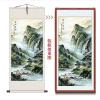 18新款国画山水画书画字画靠山挂画画客厅装饰画中堂画卷轴