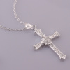 N633 Women Silver Necklace 镀925纯银女项链日韩版锁骨链潮人送女朋友七夕情人节礼物