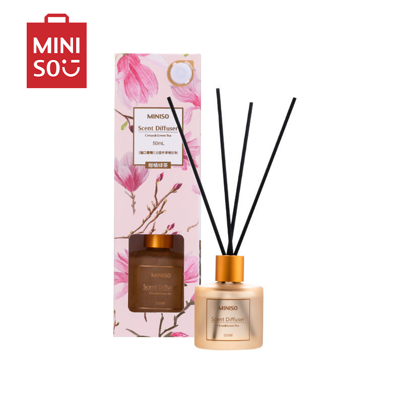 名创优品(miniso) 净化空气清新剂无火香薰精油家用卧室室内[柑橘绿茶100mL 酒店香]