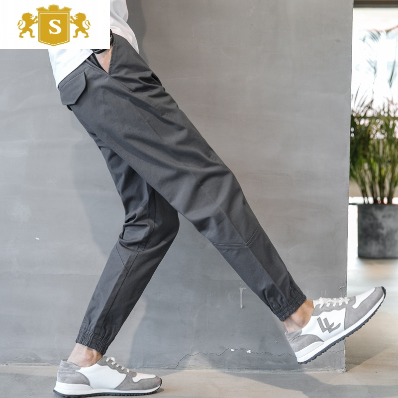 男工装束脚裤男裤潮流直筒修身运动裤子男束口小脚休闲裤主要参数品牌