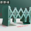 可伸缩书立架金属大号折叠书夹简易书挡板书架夹儿童书桌组合收纳 复古原野绿(加大加厚)