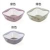 方形透明洗脸盆加厚塑料盆宿舍洗脸盆家用厨房洗菜盆婴儿洗屁股盆 小号单个透明盆