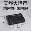 大理石肥皂碟香皂盒个性创意可爱沥水北欧ins长方/圆形家用卫生间 三维工匠 大理石方皂碟啡网8*12*2cm