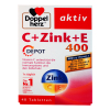 [全球购]临期特价Doppel herz 德国双心维生素C+锌+维生素E多维缓释片40粒 4盒装 2022.9