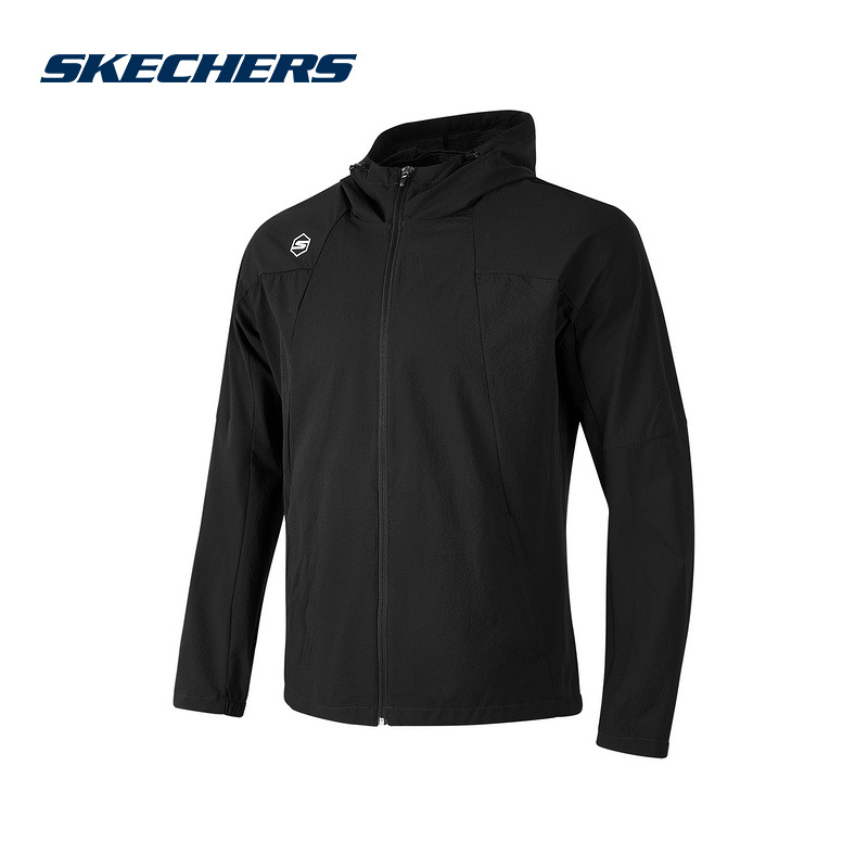 斯凯奇(Skechers)2024男舒适户外休闲百搭运动夹克P324M001/0018