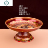 佛具纯铜莲花果盘供佛前水果盘供财神贡盘佛教用品 合金果篓 封后 7英寸铜果盘[款]万发果盘/果篓