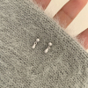 s925纯银水滴耳钉女款小众设计感高级简约小流苏耳环气质耳饰