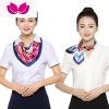 七斓女士多功能空乘制服小方巾丝巾酒店女款四方形职业装气质搭配衣服