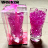 清新果冻碎蜡烛梦幻海洋浪漫香薰碎蜡无烟加厚玻璃杯创意生日婚庆-粉玫瑰