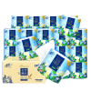 清风 花萃臻品4层140克/卷卷筒卫生纸B20CKHCE 24卷*1箱