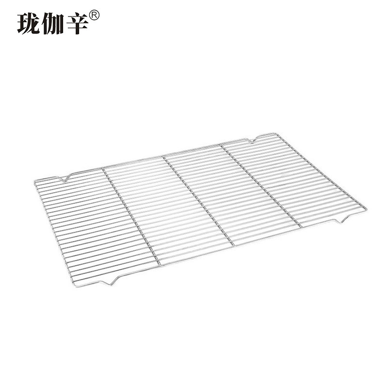 珑伽辛 304不锈钢蛋糕晾网 烘焙架 60*40cm单层带脚/个高清大图