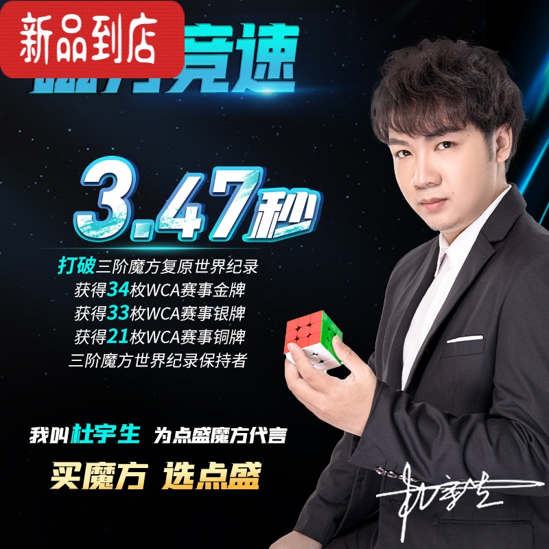 真智力点盛磁力魔方益智玩具三阶二四阶顺滑专业比赛专用套装全套块儿童 2阶-太阳系[磁力款] 三阶