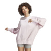 adidas BLUV Q1 SWT 字母Logo刺绣圆领套头长袖卫衣 女款 粉红色 IC0812