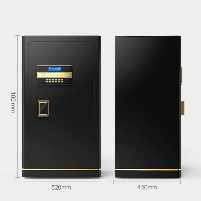 创世人 办公家具保险柜家用办公全钢双门防盗保密柜银行电子密码锁保险柜 单门100cm高清大图