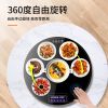 康佳圆形饭菜保温板家用热菜板旋转暖菜板加热板餐桌转盘热菜神器 康佳圆形60cm触控旋转款