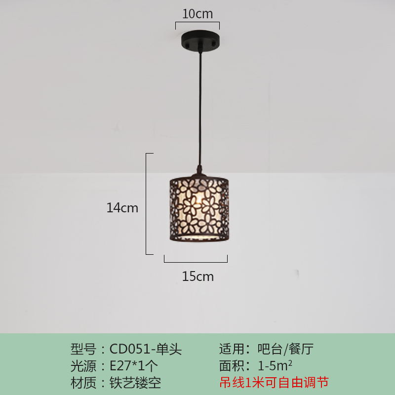 餐厅吊灯三头现代简约吧台创意餐桌欧式符象个性客厅饭厅 美式灯具