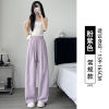 窄版冰丝阔腿裤女夏季薄款速干山本运动休闲小个子梧桐裤2025新款
