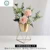 北欧逼真仿真花摆件绢花假花客厅花瓶装饰品玫瑰餐桌花艺干花摆设 封后 轻奢粉色玫瑰套装-小号