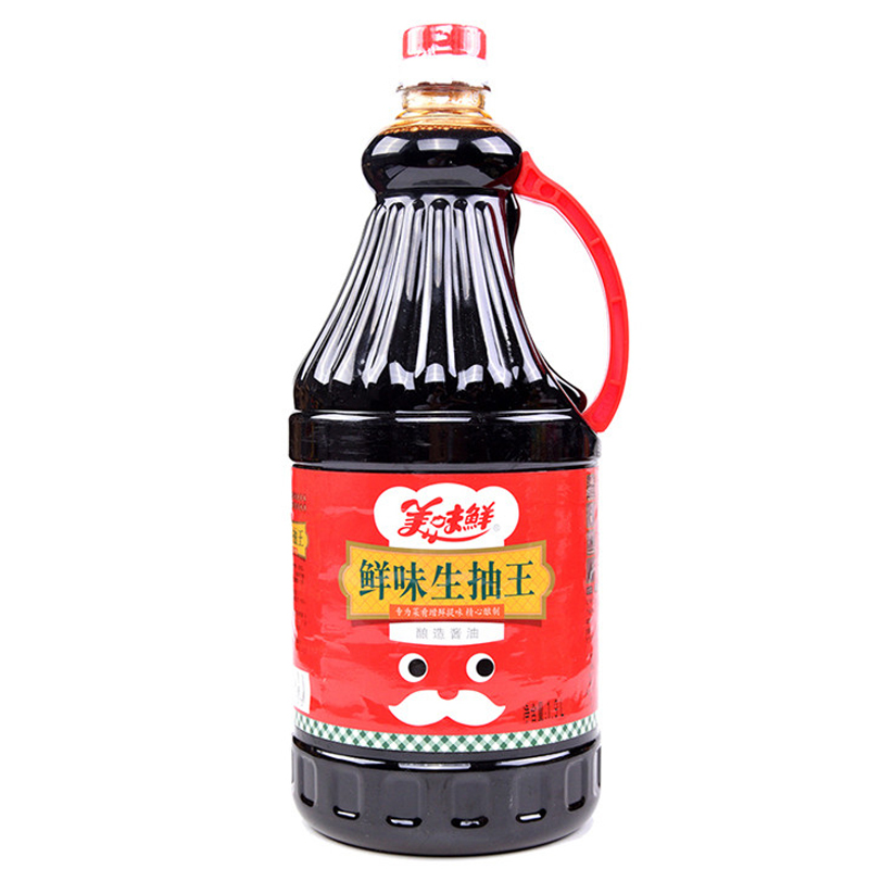 [苏宁超市]厨邦美味鲜 鲜味生抽王1.9L 红烧提鲜凉拌蘸食调味品