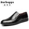 法国品牌Burbupps芭步仕男鞋正装皮鞋男春季真皮商务英伦牛皮青年套脚鞋爸爸鞋