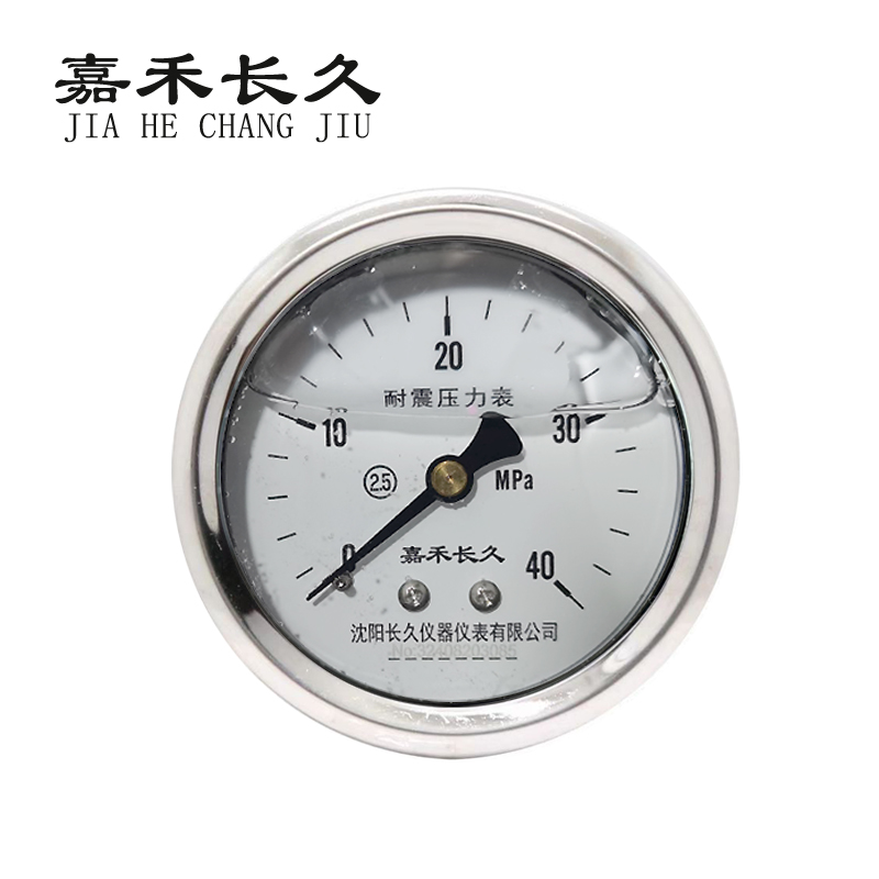 嘉禾长久 耐震压力表轴向检测定制型 YTN60Z 块 0-40Mpa