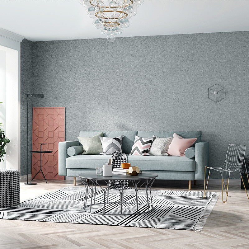 高档鹿皮绒灰色墙纸3d立体色加厚现代简约北欧硅藻泥背景墙壁纸报价 参数 图片 视频 怎么样 问答 苏宁易购