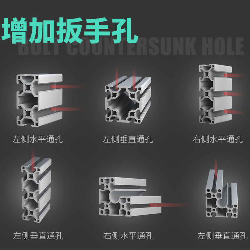 怡合达 欧标30系列型材-AOB02-H3030-L315 8个/包*1包起订