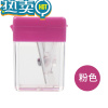 绿彩虹光三菱卷笔刀多色转笔刀小号便携美术生文具Palette小学生素描木头铅笔专用小型卷笔刀 削笔器 粉色 60°以上