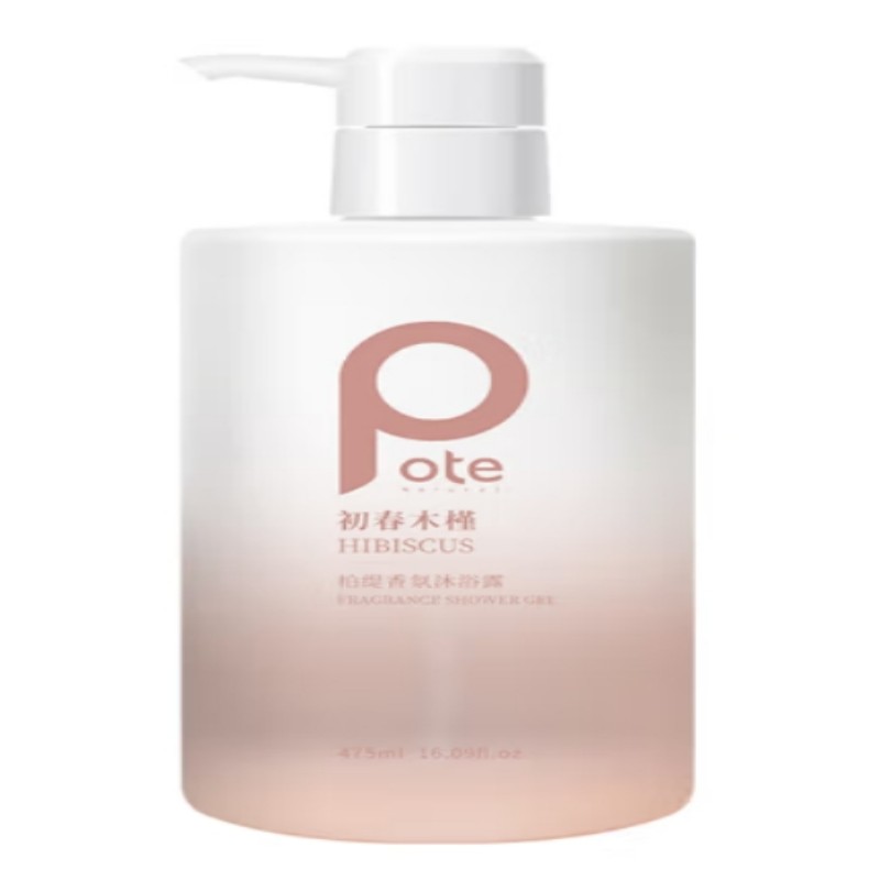 柏缇(POTE)初春木槿香氛沐浴露 保湿亮肤氨基酸沐浴露 475m(单位:瓶)