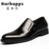 Burbupps法国芭步仕2019春尚新结婚鞋新款商务休闲鞋正装尖头套脚男鞋