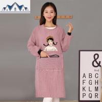 棉罩衣围裙长袖大人女时尚厨房家用防水日式做饭工作外套男定制 三维工匠