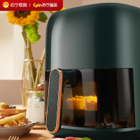 苏宁宜品 空气炸锅 熔岩8触控版5.5L大容量大功率可视化低脂无油烟薯条机 ZG008E(SNYP-ZG5L-P08S)