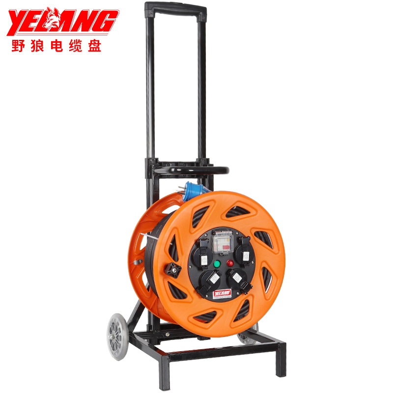 野狼(YELANG) YL-35FS-0980 3*1.5*80米 小车式350电缆盘(220V)