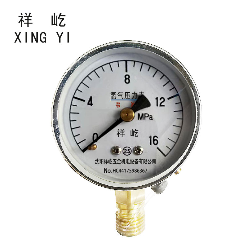 祥屹 +氧气压力表检测定制型+YO60+块 0-16Mpa